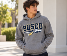 Load image into Gallery viewer, Bosco Spear Logo Hoodie – Graphite Heather
