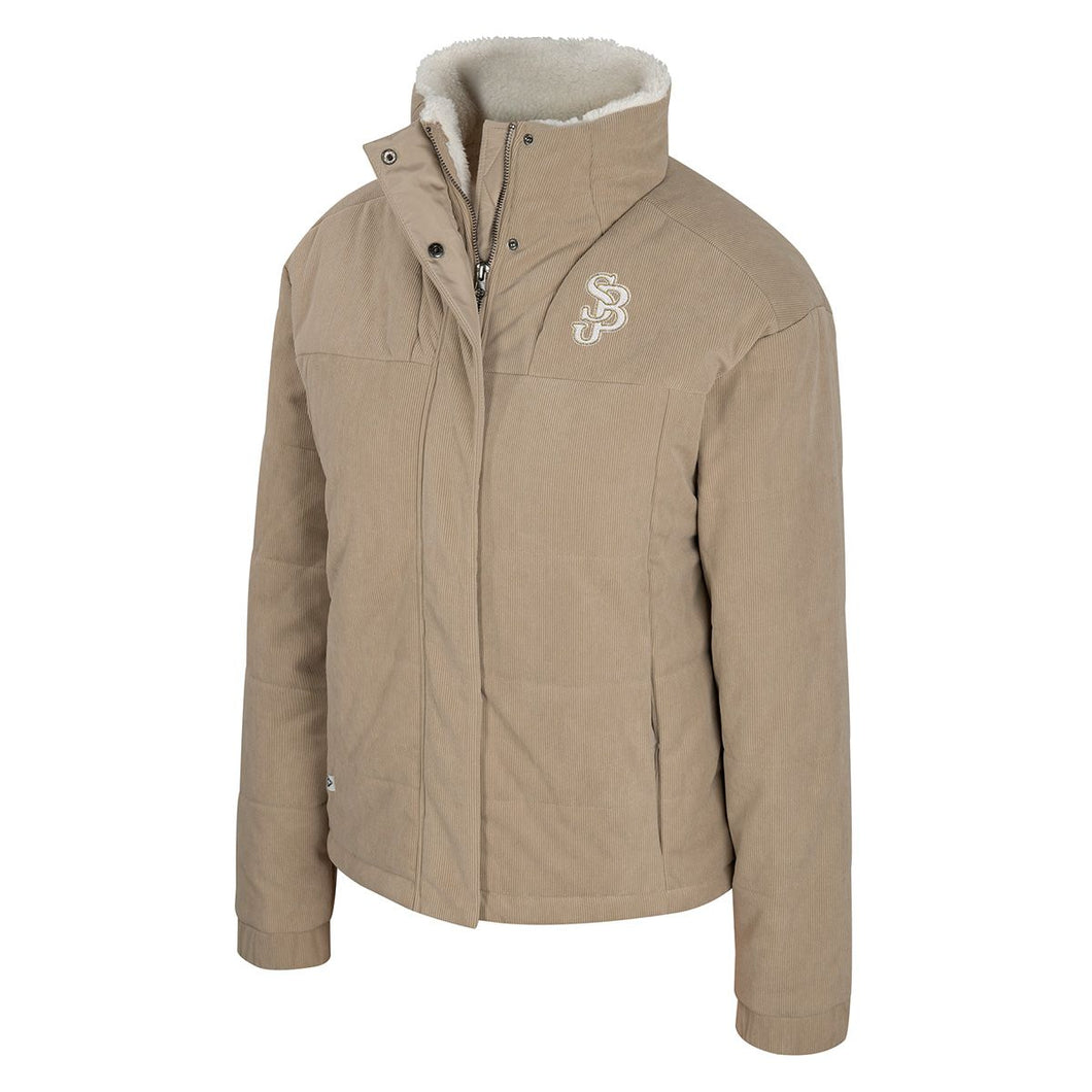 Women's Luxury Corduroy Puffer Jacket