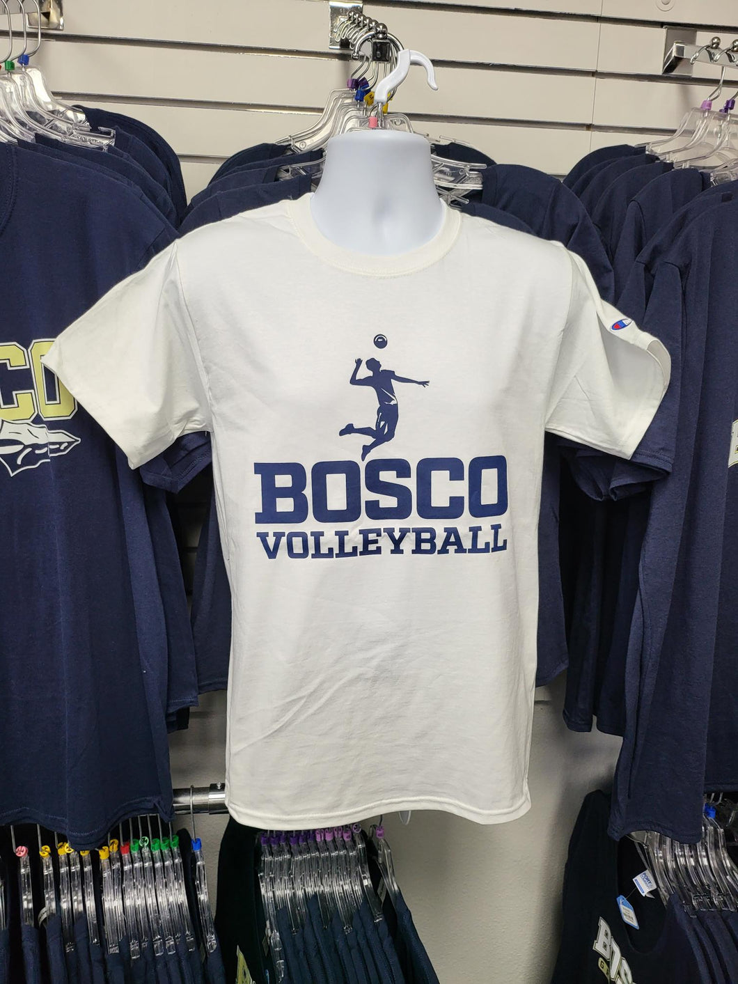 Volleyball Silhouette White S/S T-shirt - CLEARANCE - FINAL SALE